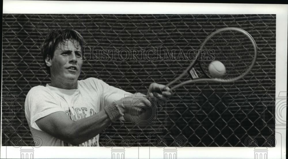 1981 Press Photo David Baka-tennis player - cvb64246 - Historic Images