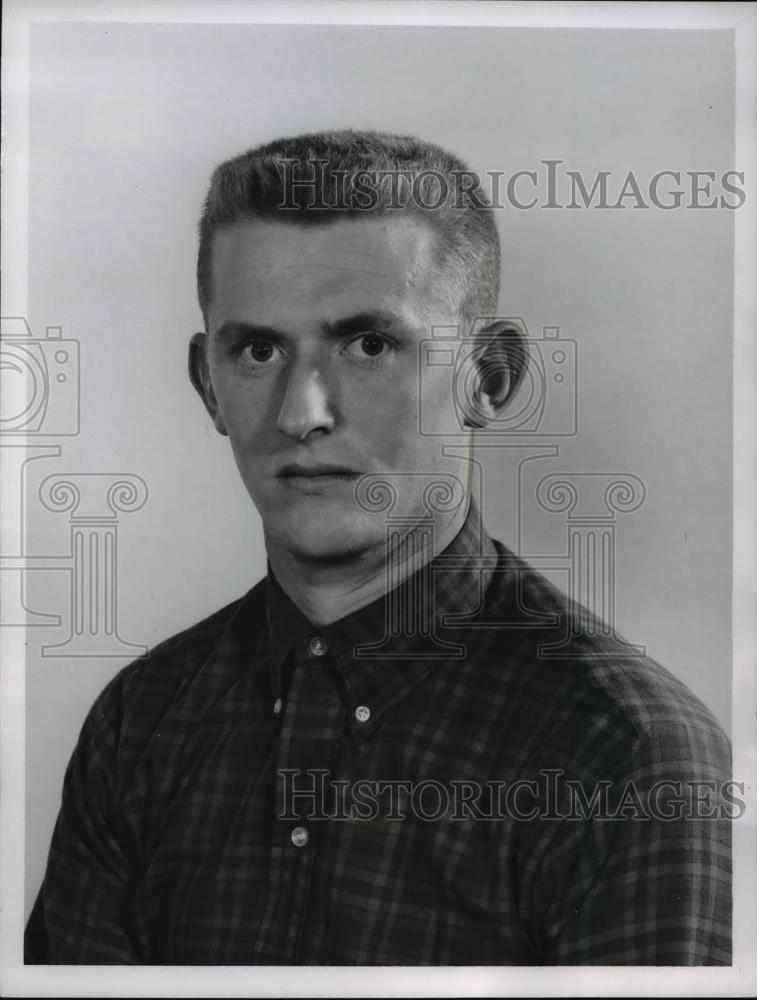 1962 Press Photo Sean Burke -Clevelanders Gaelic Football Team. - cvb64321 - Historic Images