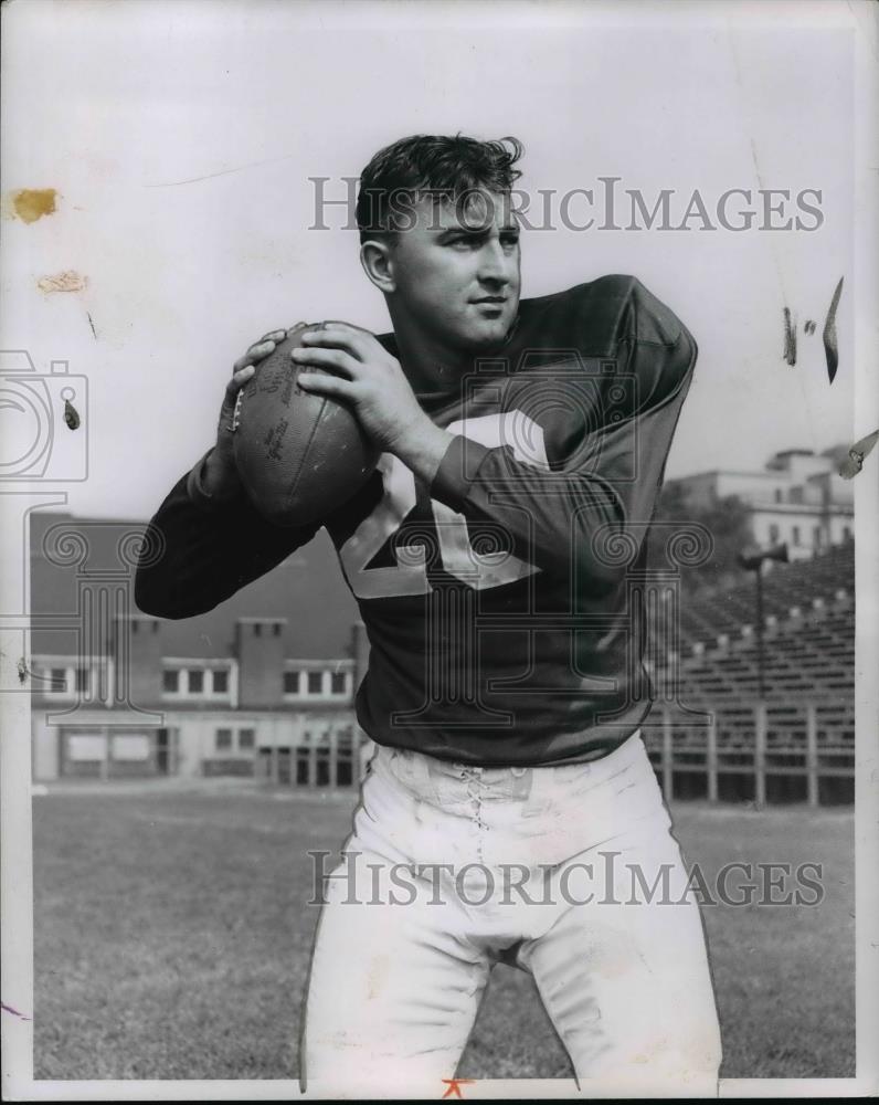 1955 Press Photo Geo Radosevich, W. Reserve QB - cvb64619 - Historic Images