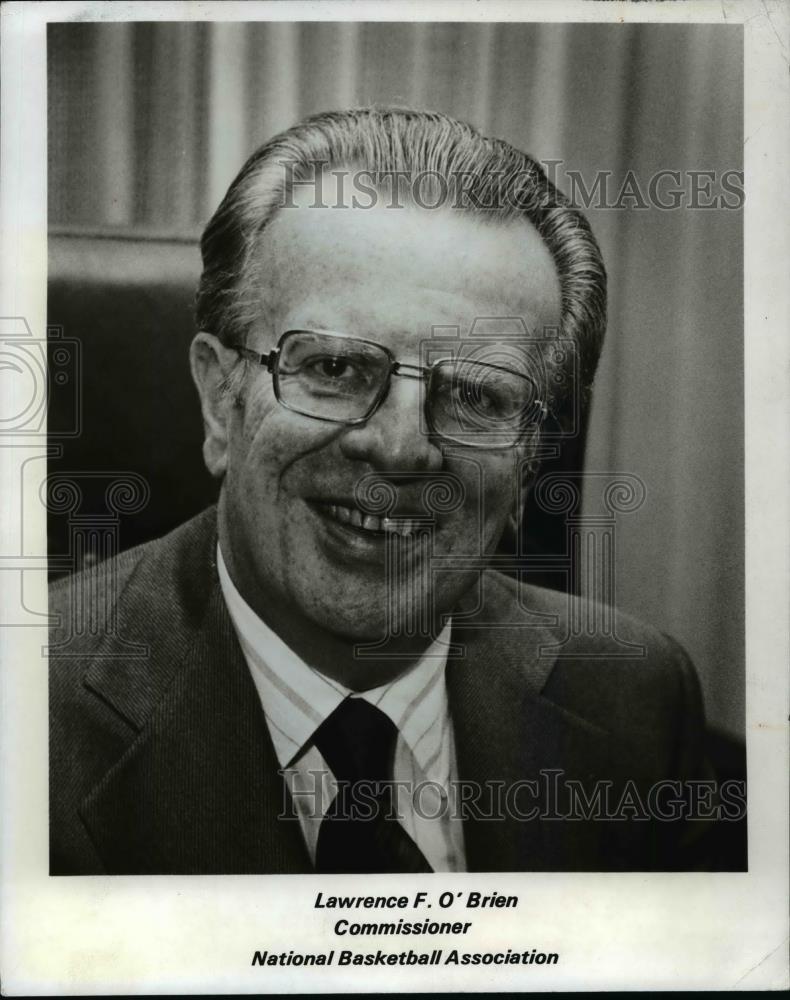 1976 Press Photo National Basketball Association Commissioner-Lawrence O&#39; Brien - Historic Images