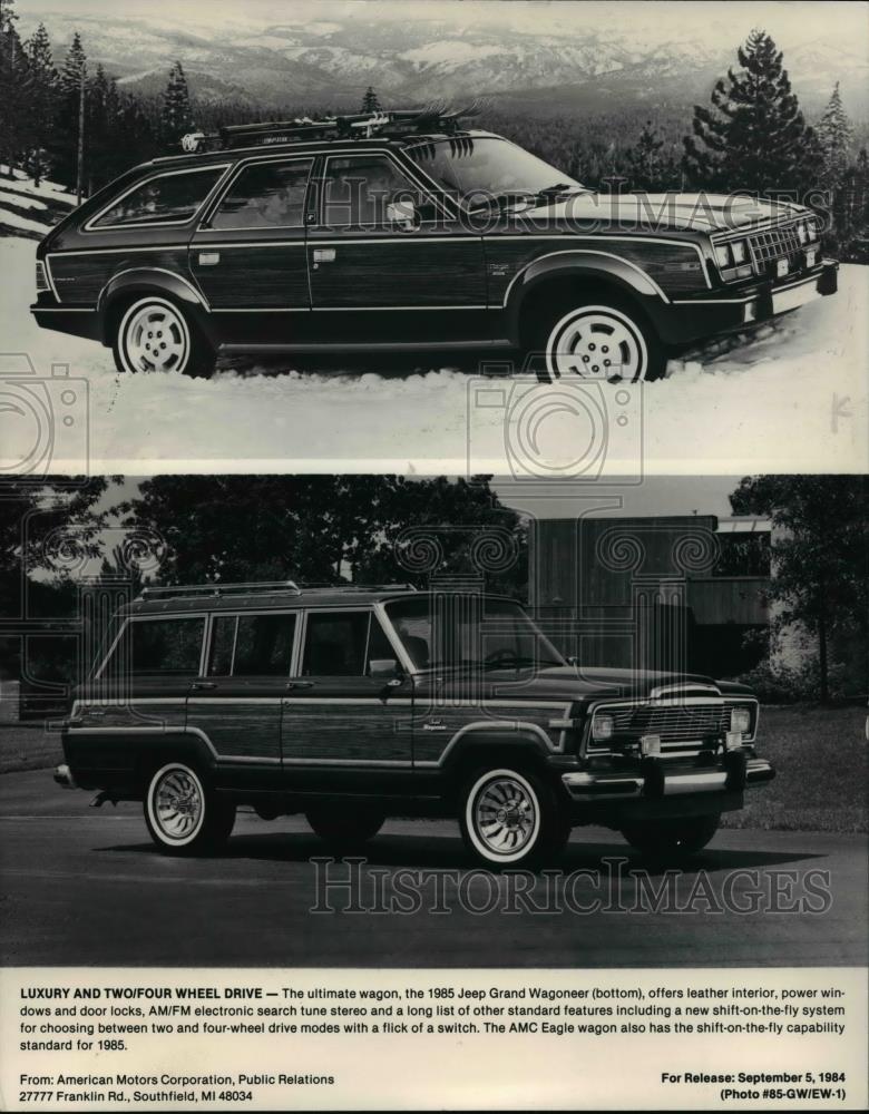 1984 Press Photo 1985 Jeep Grand Wagoneer - cvb67822 - Historic Images