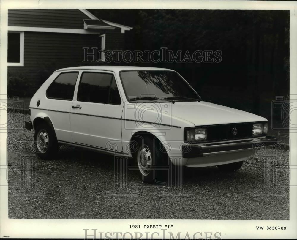 1981 Press Photo 1981 Volkswagen Rabbit &quot;L&quot; - cvb68287 - Historic Images