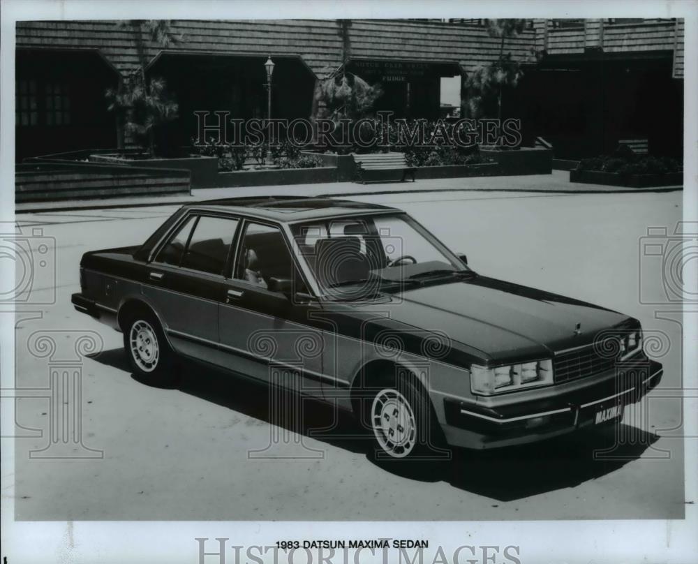 1983 Press Photo Nissan Datsun Maxima Sedan car - cvb68324 - Historic Images