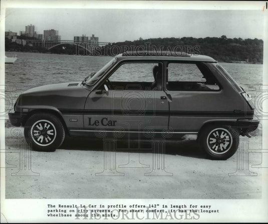 1978 Press Photo The Renault Le Car in profile offers 142" in length. - Historic Images