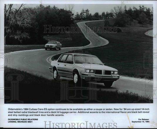 1983 Press Photo Oldsmobile's 1984 Cutlass Ciera ES - cvb68574 - Historic Images