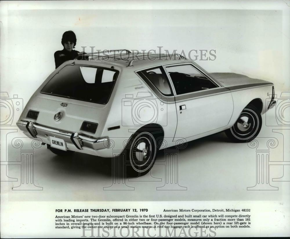 1970 Press Photo 1970 The Gremlin designed by American Motors Corp. Detroit MI. - Historic Images