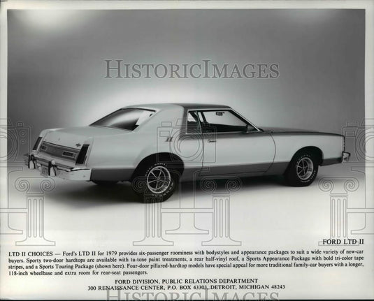 1979 Press Photo LTD II Choices-Ford's LTD for 1979 - cvb68628 - Historic Images