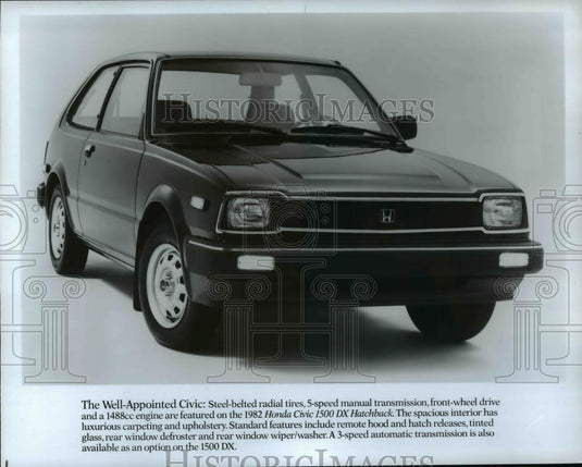 1982 Press Photo 1982 Honda Civic - cvb68754 - Historic Images