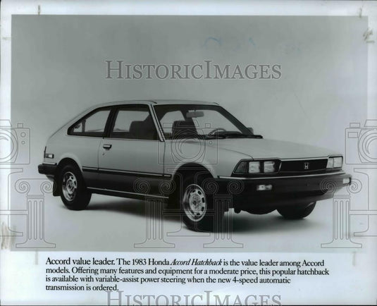 1983 Press Photo 1983 Honda Accord Hatchback - cvb68757 - Historic Images