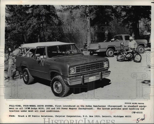 1976 Press Photo Dodge Ramcharger automobile - cvb68856 - Historic Images