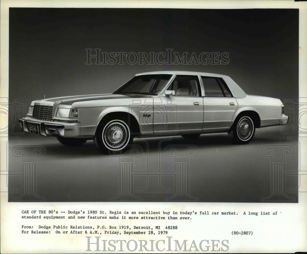 1980 Press Photo Dodge&#39;s 1980 St. Regis automobile - cvb68858 - Historic Images