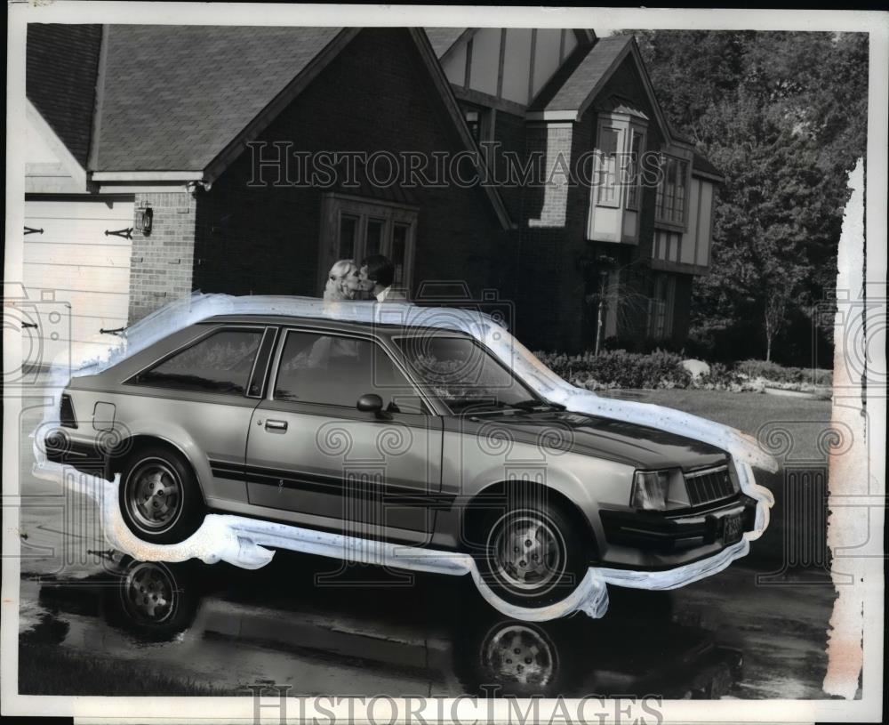 1980 Press Photo The three door hatchback version of the 1981 Mercury Lynx - Historic Images