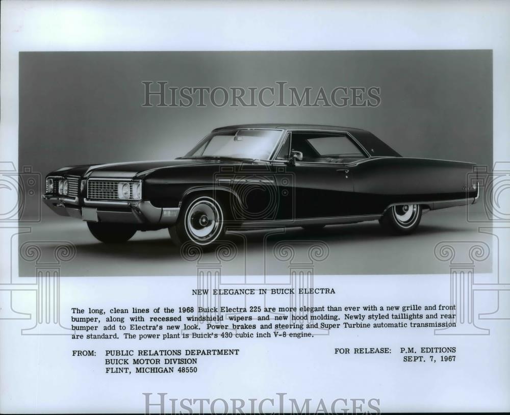 1967 Press Photo Automobiles - 1968 Buick Electra - cvb68987 - Historic Images