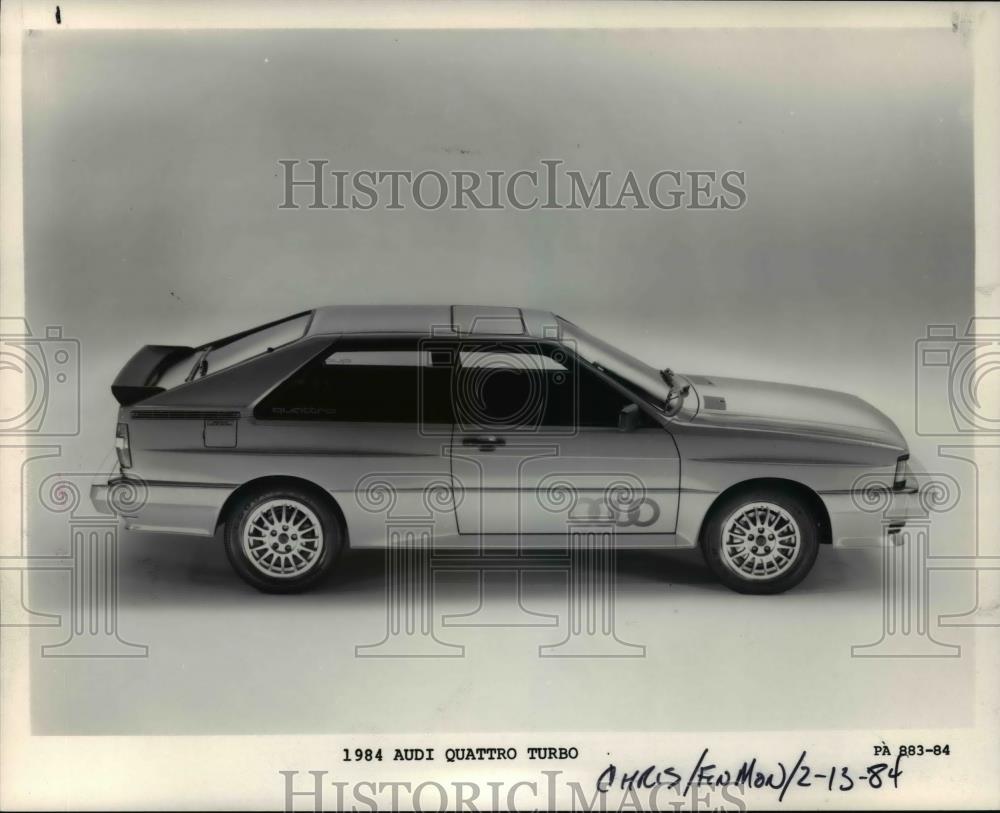 1984 Press Photo Audi Quatro Turbo - cvb68990 - Historic Images