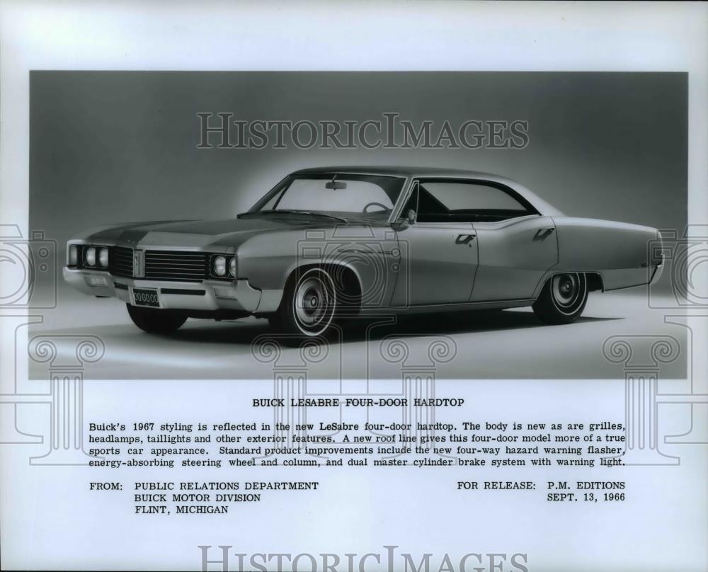 1967 Press Photo Buick LeSabre 4 door hardtop - cvb68999 - Historic Images