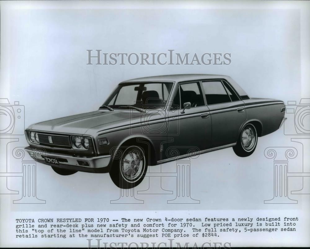 1970 Press Photo Toyota Crown 4 door sedan - cvb69000 - Historic Images