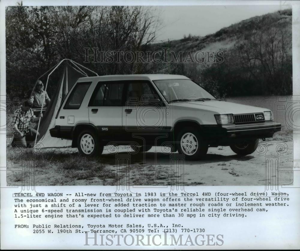 1983 Press Photo Automobile - 1983 Toyota Tercel Wagon 4WD - cvb69039 - Historic Images