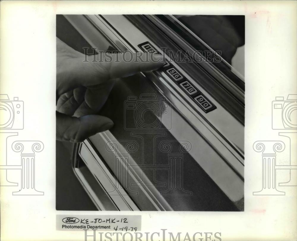 1979 Press Photo Ford Motor, Keyless Electronic Entry System - cvb69056 - Historic Images