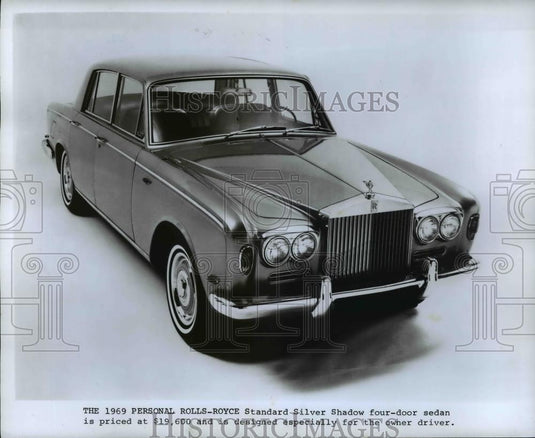 1970 Press Photo 1969 Rolls-Royce Standard Silver Shadow - cvb69060 - Historic Images