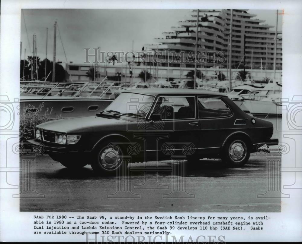 1980 Press Photo Spring Rally Saab for 1980 -- The Saab 99, a stand-by - Historic Images