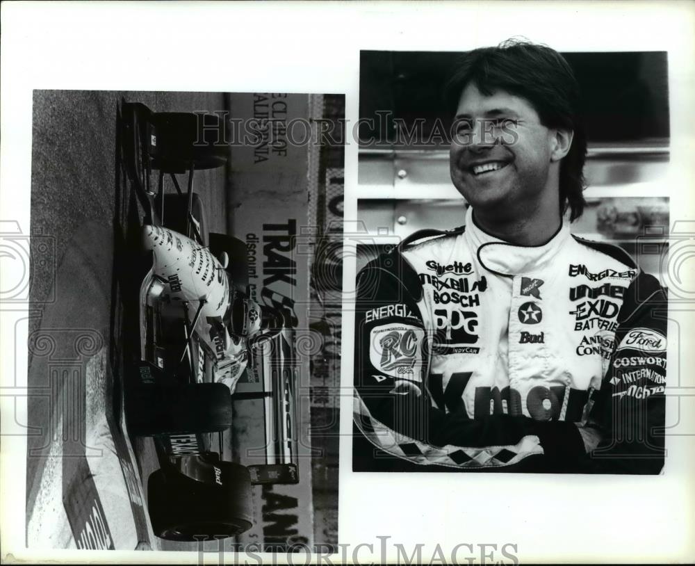 Press Photo Unidentified Indy Car Driver and Car - cvb69327 - Historic Images