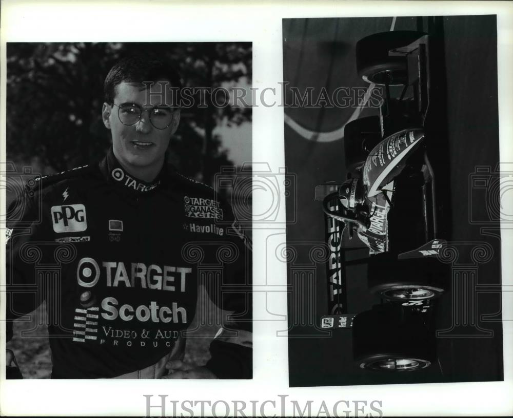 Press Photo Indy Car Driver and Car - cvb69329 - Historic Images