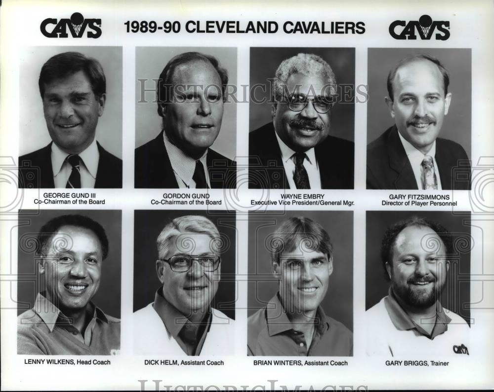 1989 Press Photo 1989-90 Cleveland Cavaliers - cvb69495 - Historic Images