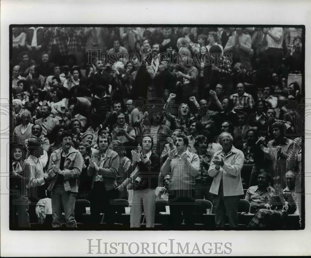 Press Photo Cavaliers basketball crowds - cvb69513 - Historic Images