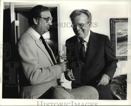 1980 Press Photo Ted Srpeian and Larry O'Brien - cvb69519 - Historic Images