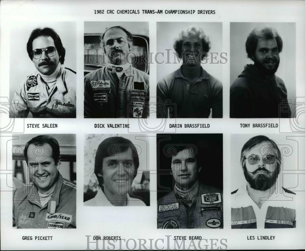 1982 Press Photo 1982 CRC Chemicals Trans Am Championship drivers. - cvb69715 - Historic Images