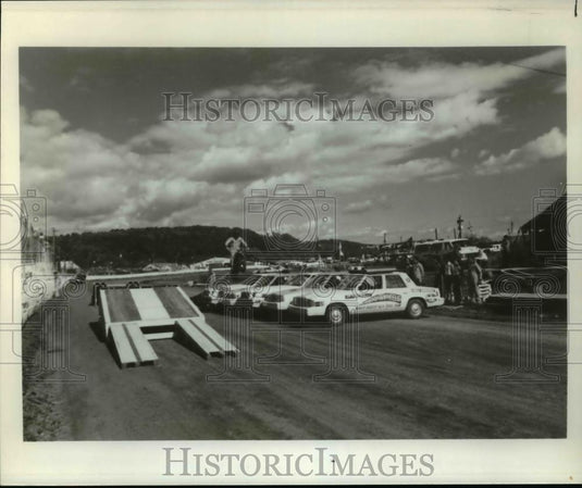Press Photo Motorcycle race scene - cvb69732 - Historic Images