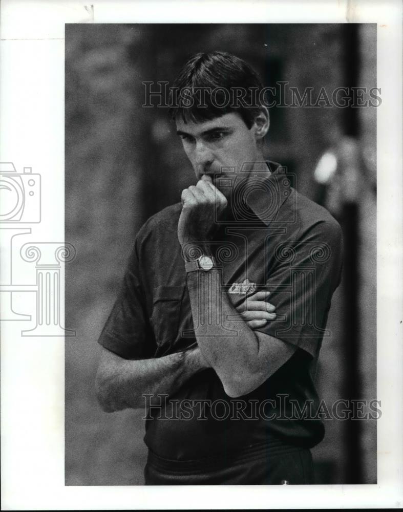 1986 Press Photo Brian Winters-assistant Cavaliers coach - cvb69914 - Historic Images