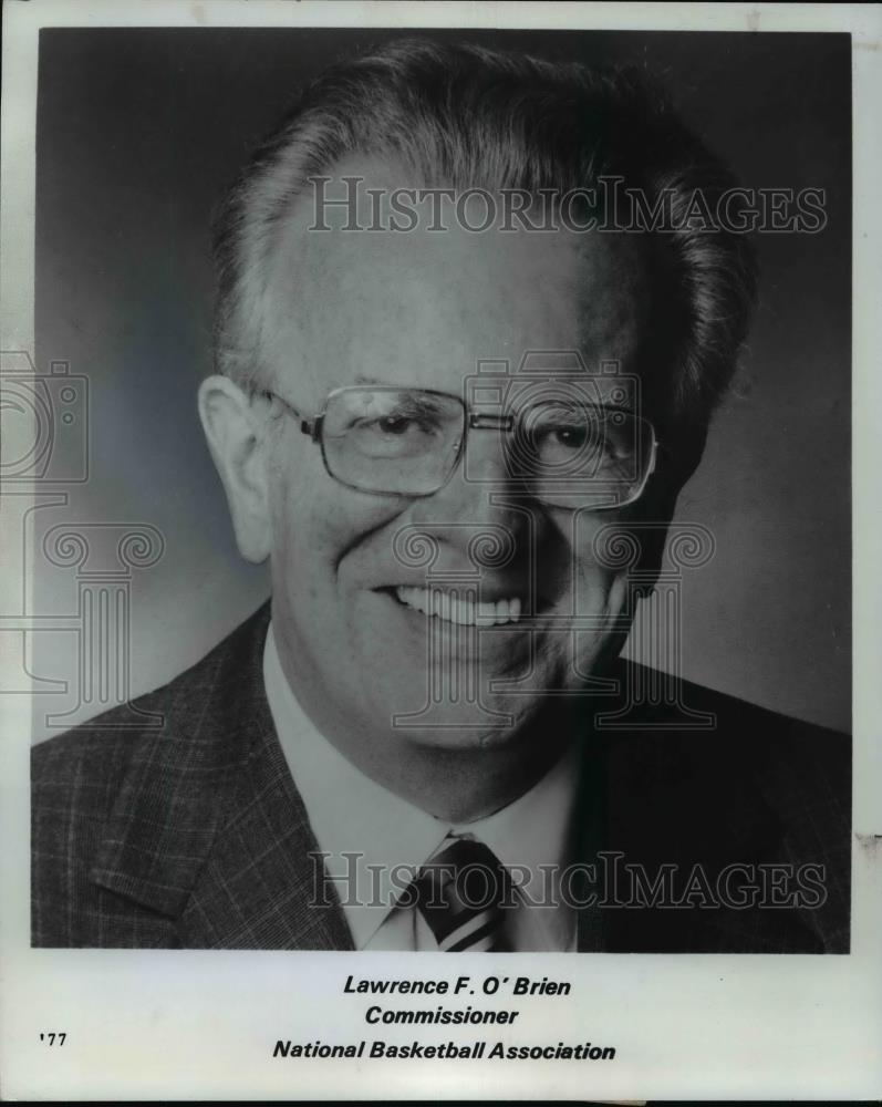 Press Photo National Basketball Association Commissioner-Lawrence O'Brien - Historic Images