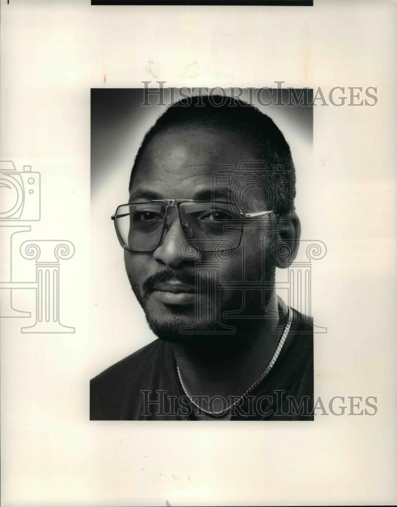 1991 Press Photo Drummer, Former Cleveland State Basketball Player - cvb69986 - Historic Images