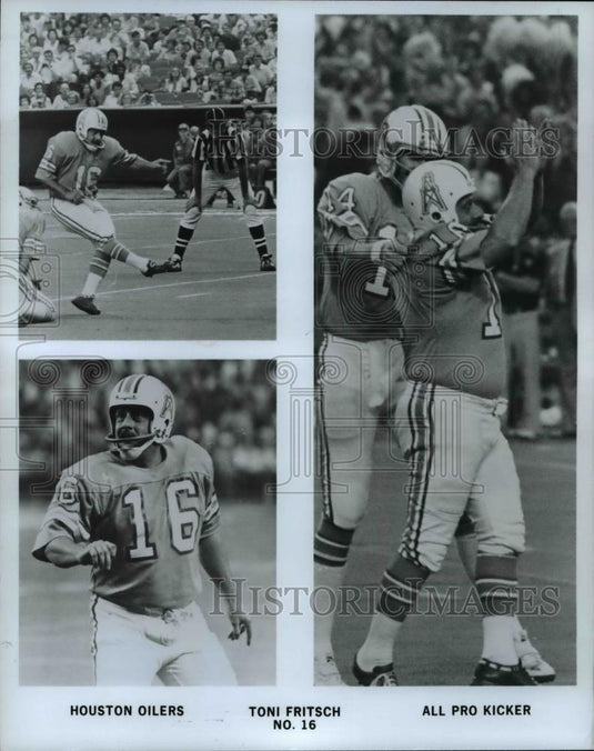 Press Photo Houston Oilers, Toni Fritsch