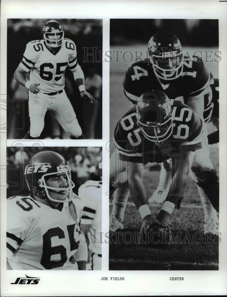 Press Photo Joe Fields, Center, Jets - cvb70023 - Historic Images