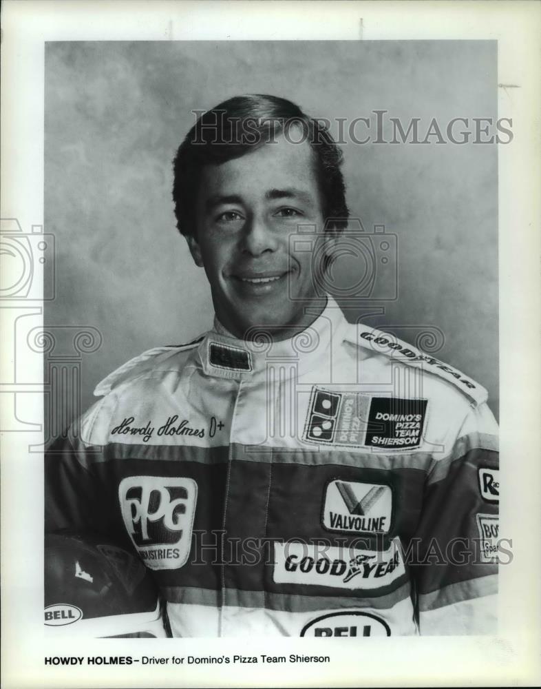 Press Photo Driver for Domino&#39;s Pizza Team Shierson Howdy Holmes - cvb70131 - Historic Images