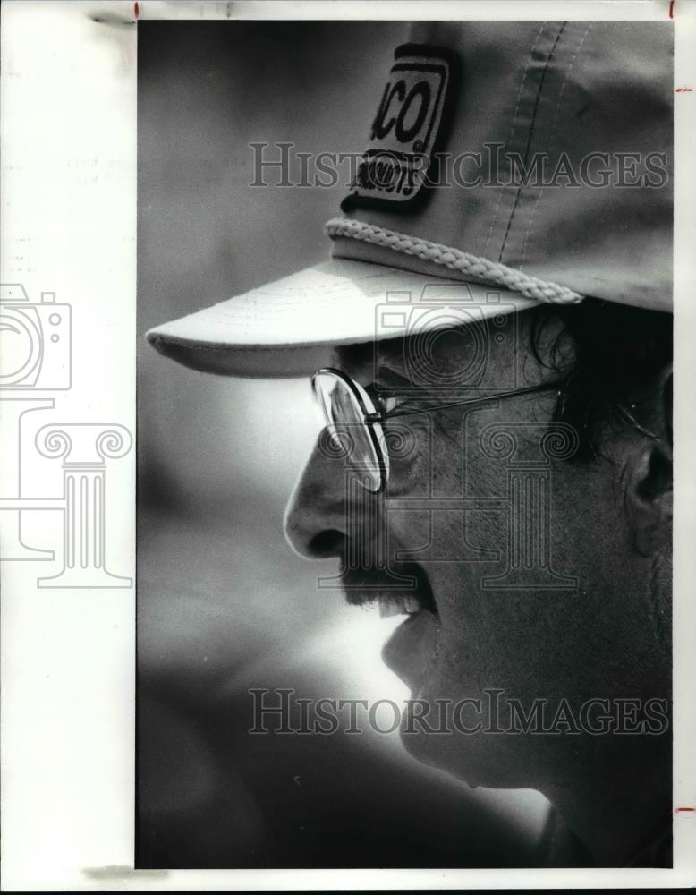 1989 Press Photo Bobby Rahal after taking 3rd place in the Bud Grand Prix - Historic Images