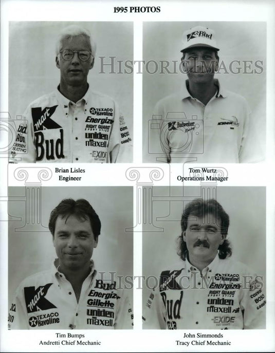 1995 Press Photo B Lisles, Engineer; T Wurtz, Ops Mgr; T Bumps, Chief Mechanic - Historic Images