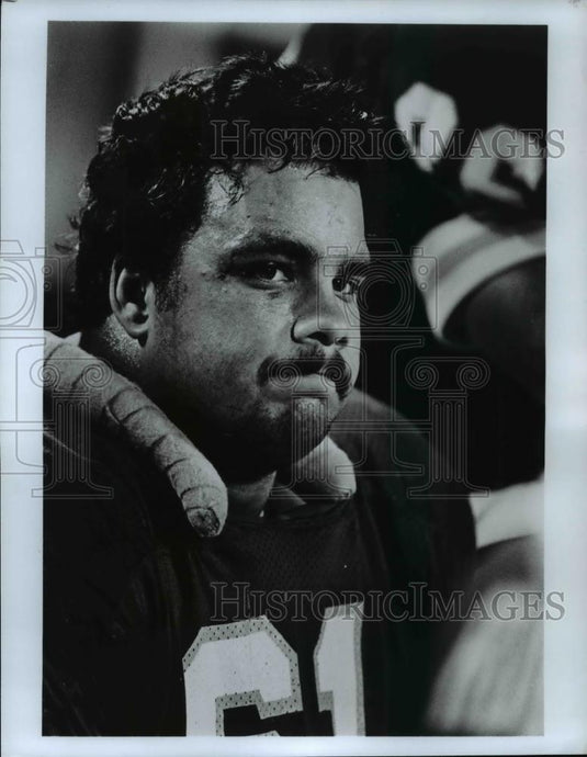 Press Photo Tired football player-Brad Budde - cvb70169 - Historic Images