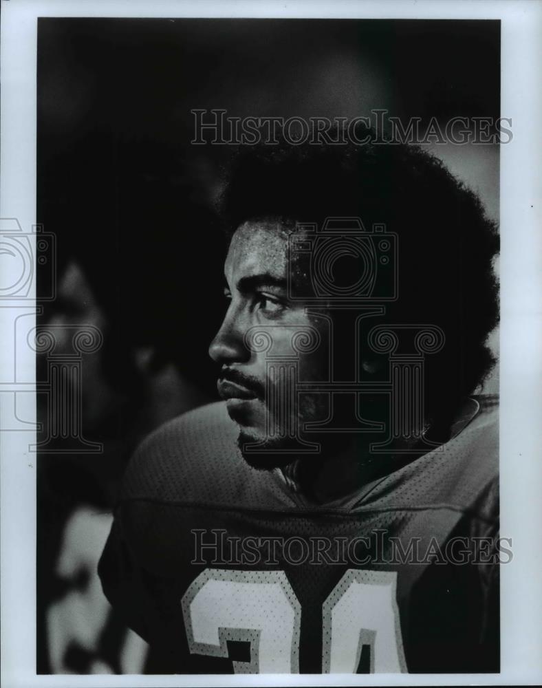 Press Photo A serious looking football player-Eric Harris - cvb70175 - Historic Images