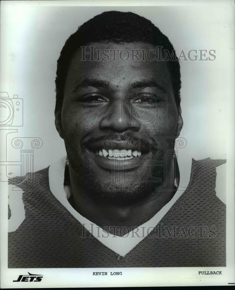 Press Photo Jets football fullback-Kevin Long - cvb70275 - Historic Images