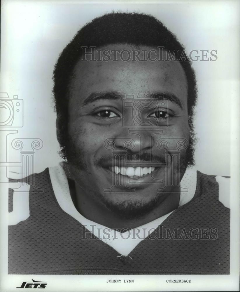 Press Photo Jets football cornerback-Johnny Lynn - cvb70277 - Historic Images