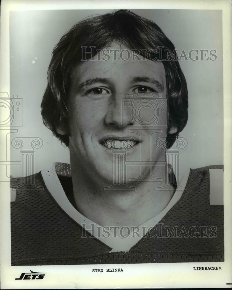 Press Photo Jets football linebacker-Stan Blinka - cvb70283 - Historic Images