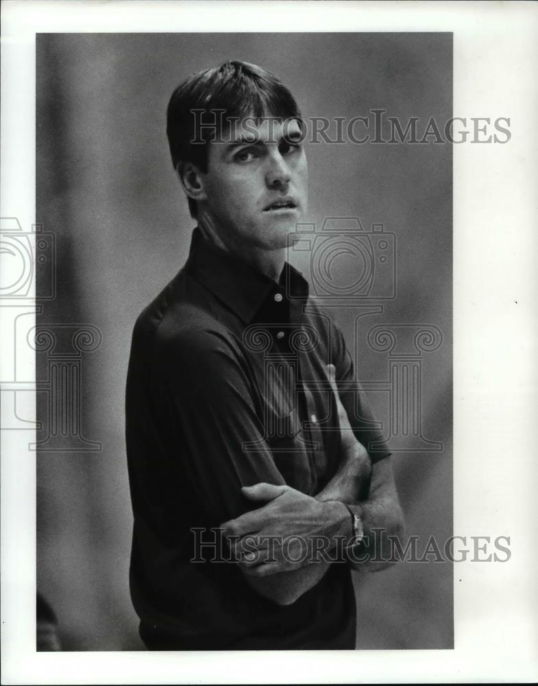1986 Press Photo Brian Winters assistant Cavs coach - cvb70343 - Historic Images