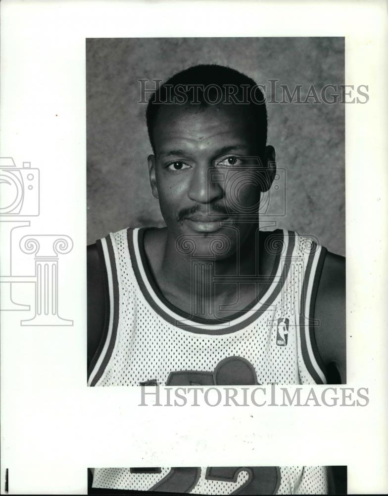 1981 Press Photo Cans basketball player-Larry Nance - cvb70384 - Historic Images