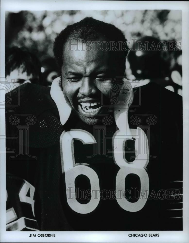 Press Photo Chicago Bears football player-Jim Osborne - cvb70385 - Historic Images