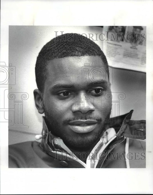1988 Press Photo Desmond Porter, CSU basketball player - cvb70408 - Historic Images