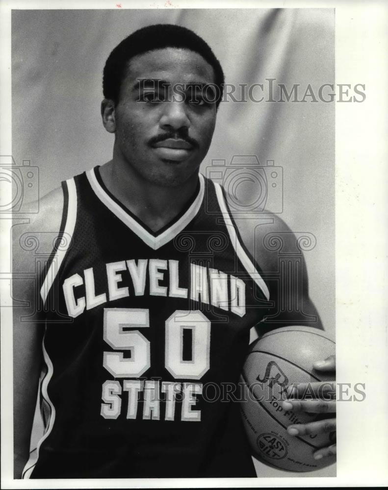 1984 Press Photo Elgin Womack, CSU Basketball 1984-85 - cvb70419 - Historic Images