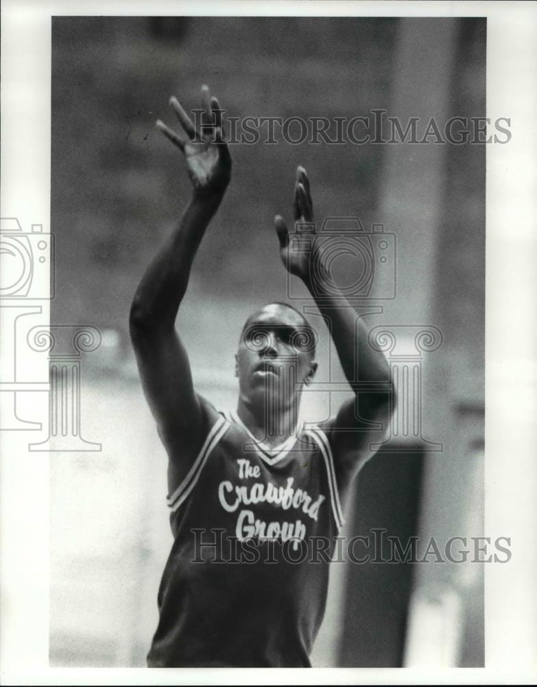 Press Photo Clinton Smith-Golden State Warriors basketball player - cvb70441 - Historic Images